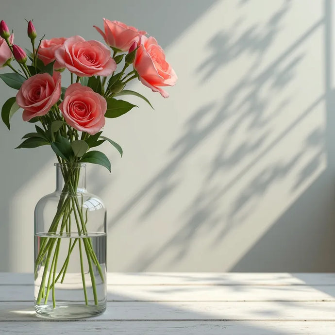 Comment décorer un grand vase en verre transparent ?