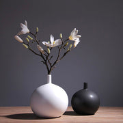 vases blancs boule