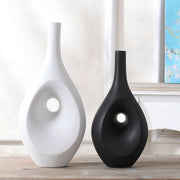 vase noir decoratif