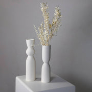 vase blanc long